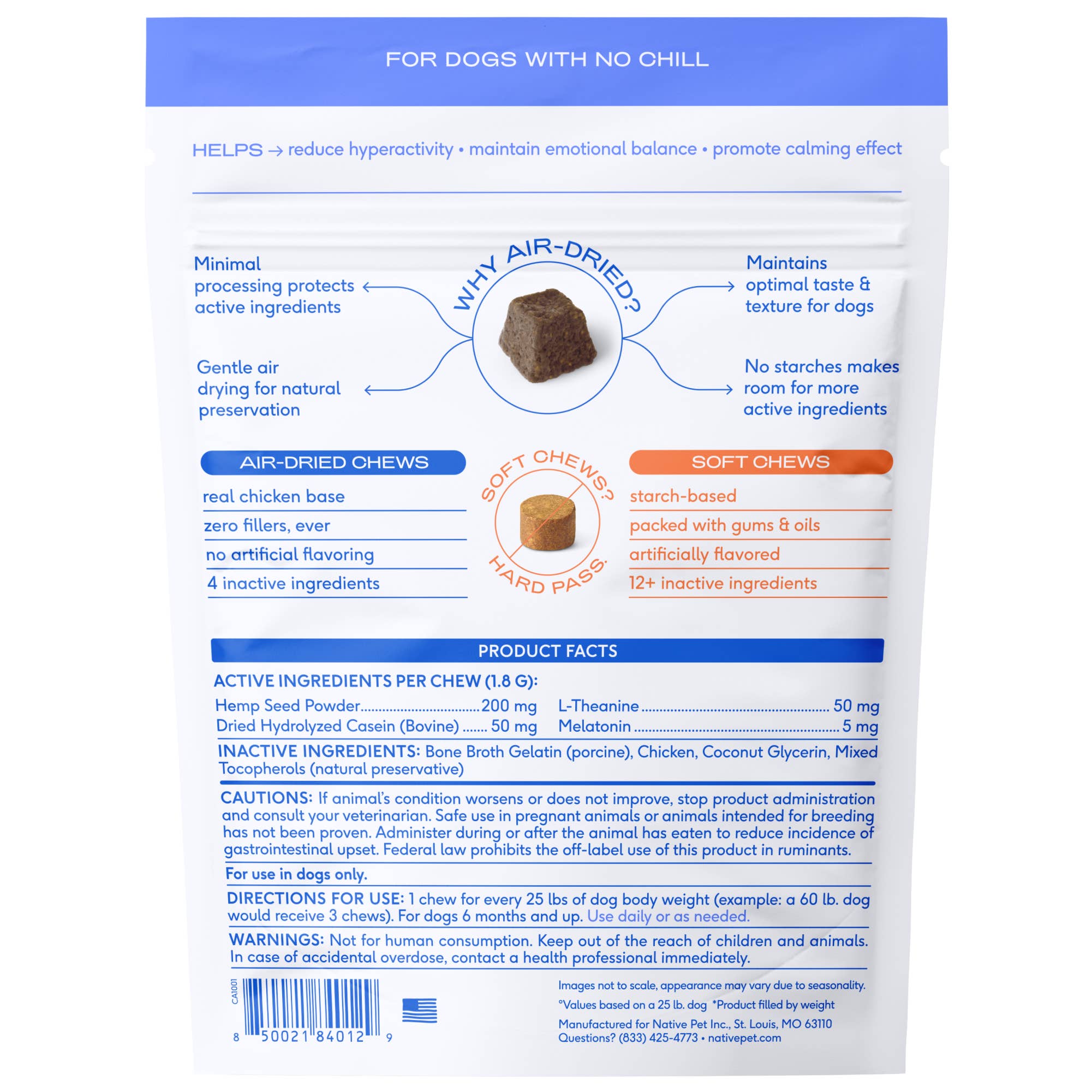 Calm Chews Anxiety & Calming Supplement for Dogs