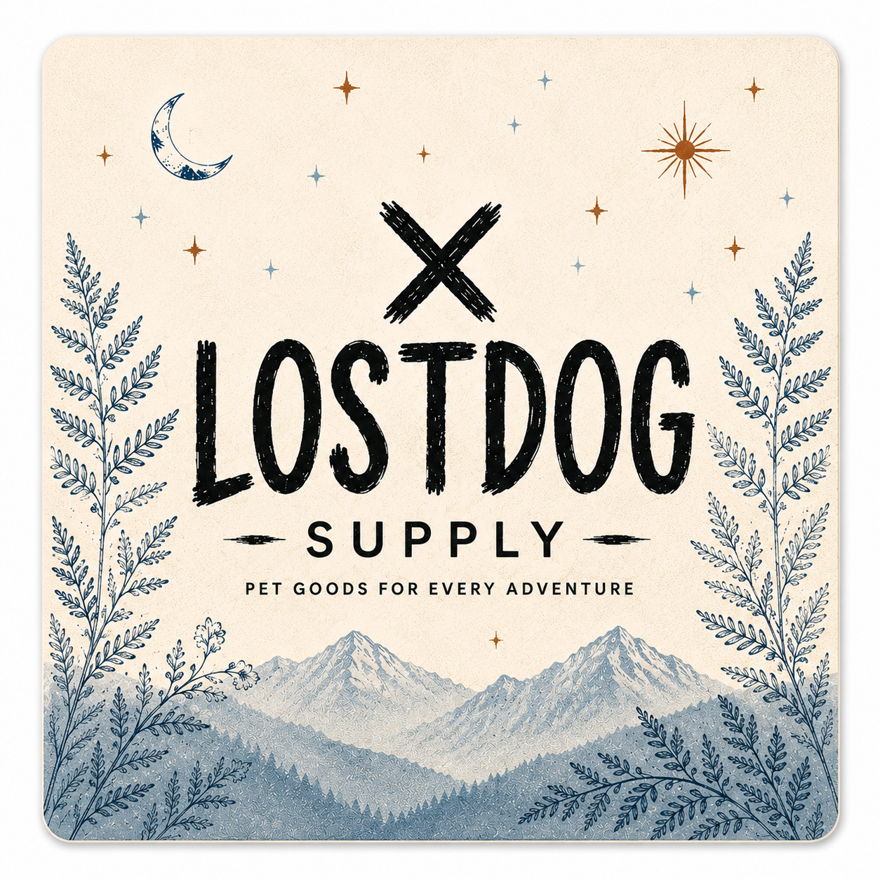 Lost Dog Supply Die Cut Sticker