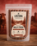 Natural Beef Bully Stick Dog Treats - 6" Thin